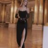 lace bodice party wear maxi dresses for women
